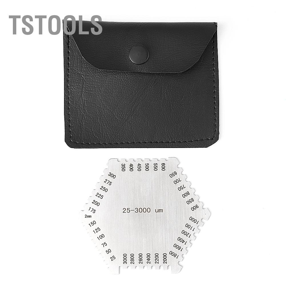 TSTOOLS Máy đo độ dày màng ướt bằng thép không gỉ có chính xác cao 25-3000um