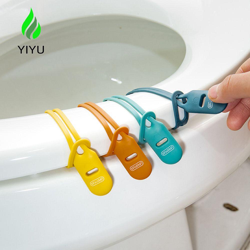 Dụng Cụ Nâng Bệ Ngồi Toilet Bằng Silicone Tránh Chạm Tay Cầm Thu Gọn Được