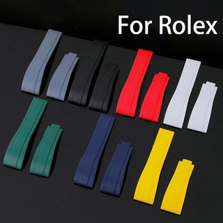 Dây Đeo Đồng Hồ Bằng Silicone Cao Su Mềm Chống Nước 20mm Cho Rolex GMT Submariner