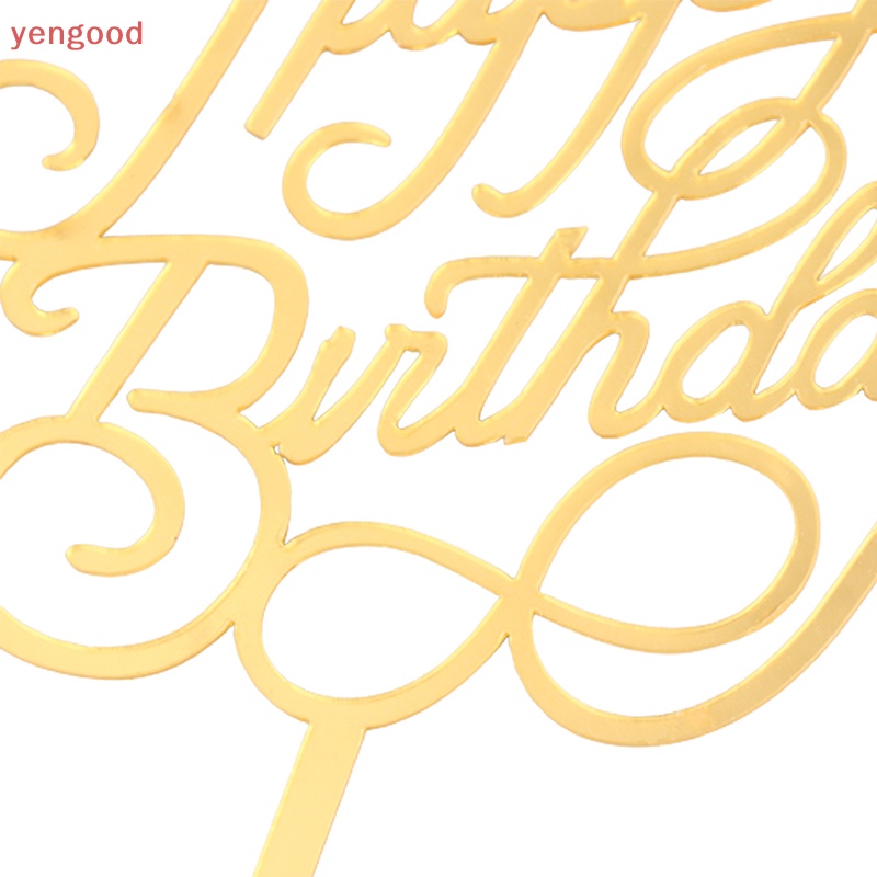 1 Topper Trang Trí Bánh Kem Chữ Happy Birthday