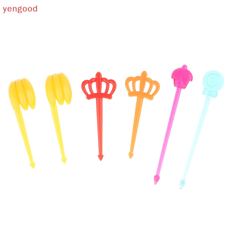 Bộ 10 / 20 Nĩa Ăn Trái Cây Hình Động Vật Mini Xinh Xắn