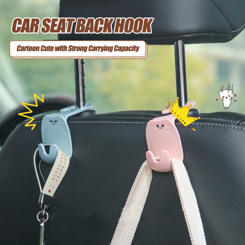 Móc Treo Túi Xách / Kẹp Ghế Sau Xe Hơi Hình Biểu Cảm Hoạt Hình