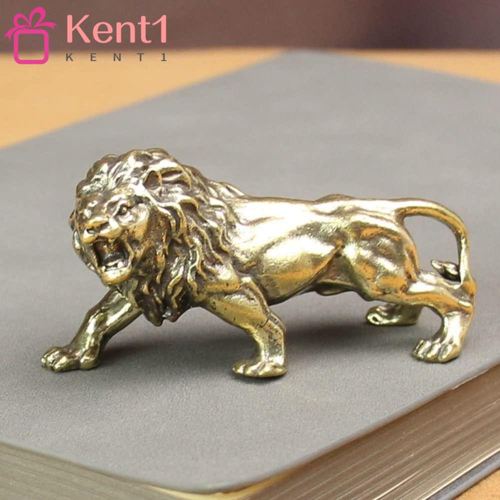 1 Con Sư Tử Bằng Đồng Trang Trí Bàn Làm Việc KENT1
