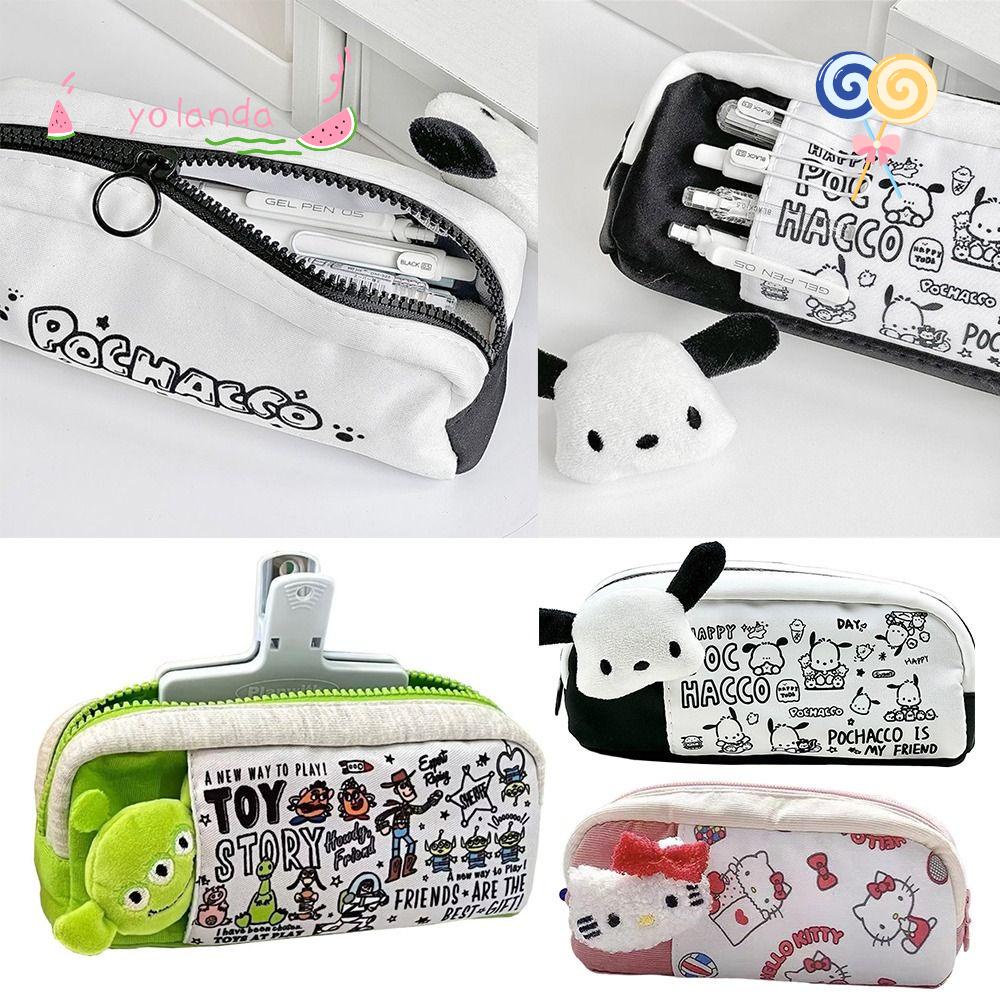 Túi Đựng Bút Bằng Vải Họa Tiết Chó Pacha Sức Chứa Lớn