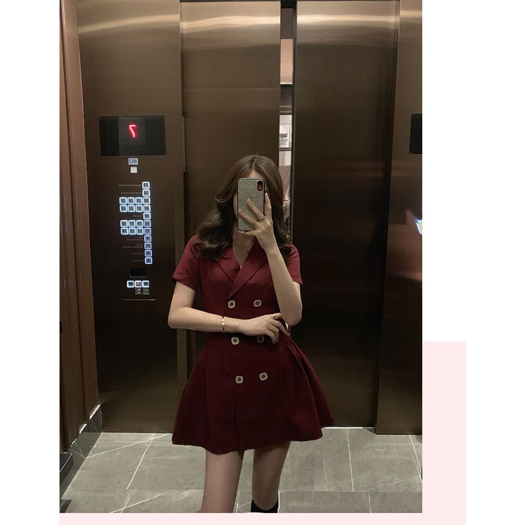 Đầm Ngắn Tay Dáng Ôm Thời Trang Mùa Hè Hàn Quốc 2022 Hàng Mới