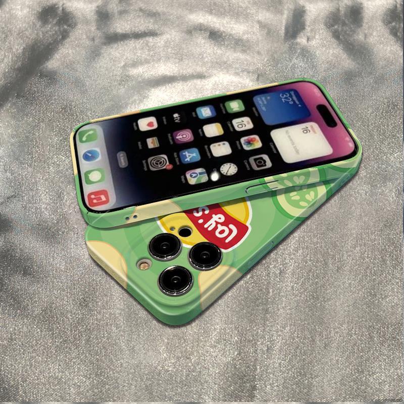 Ốp Điện Thoại Dẻo Họa Tiết Lay 'S 6In Đơn Giản Thời Trang Chống Sốc Cho iPhone1214pro78plus 11max 13