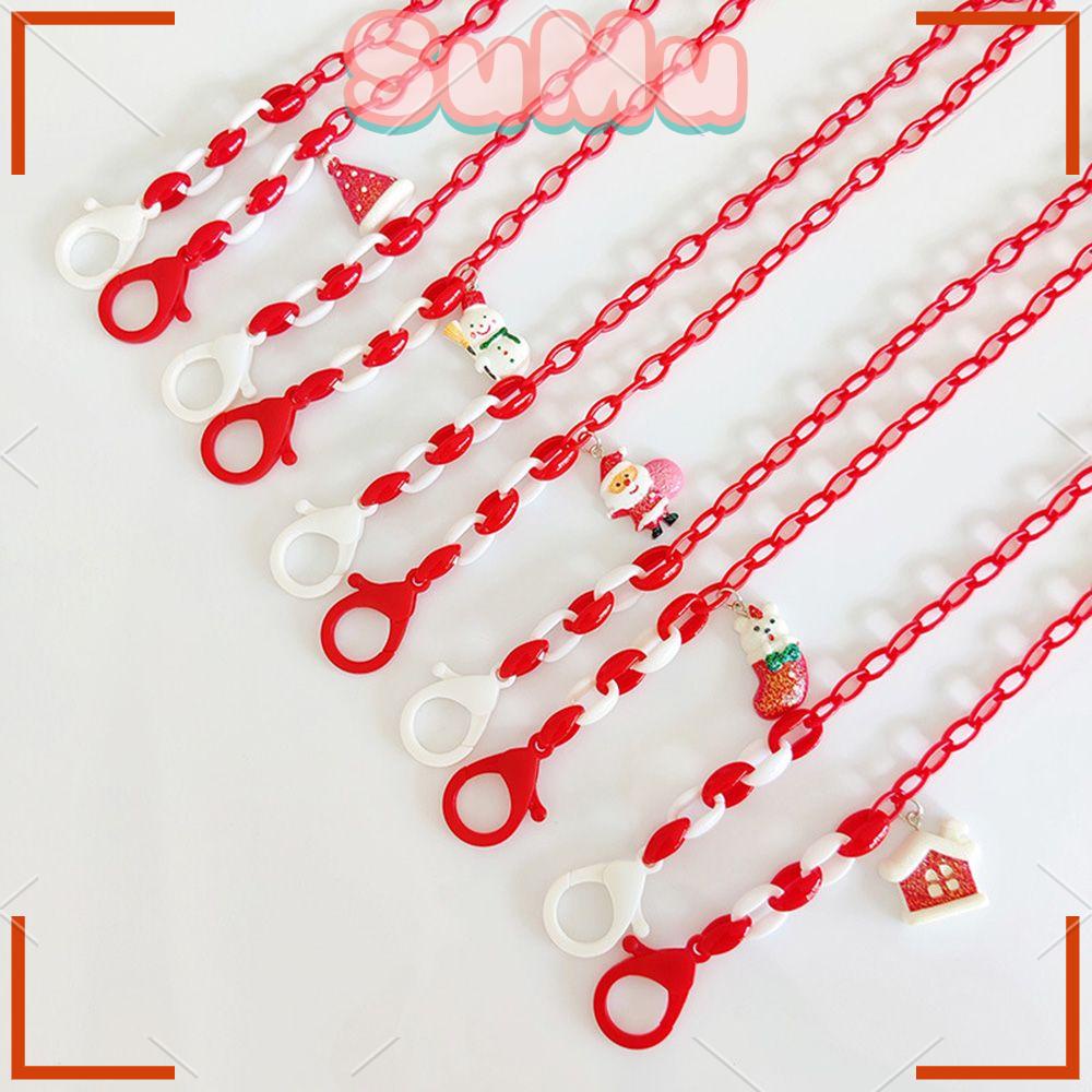 Dây Xích Acrylic Treo Mắt Kính Trang Trí Giáng Sinh