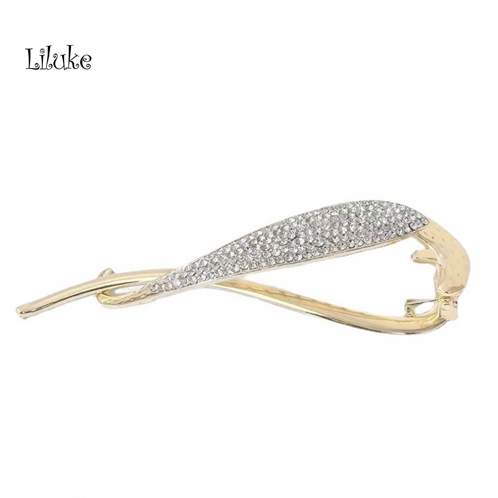 Kẹp Tóc Dạng Xoắn Đính Ngọc Trai Nhân Tạo Chống Trượt Trang Trí Tóc