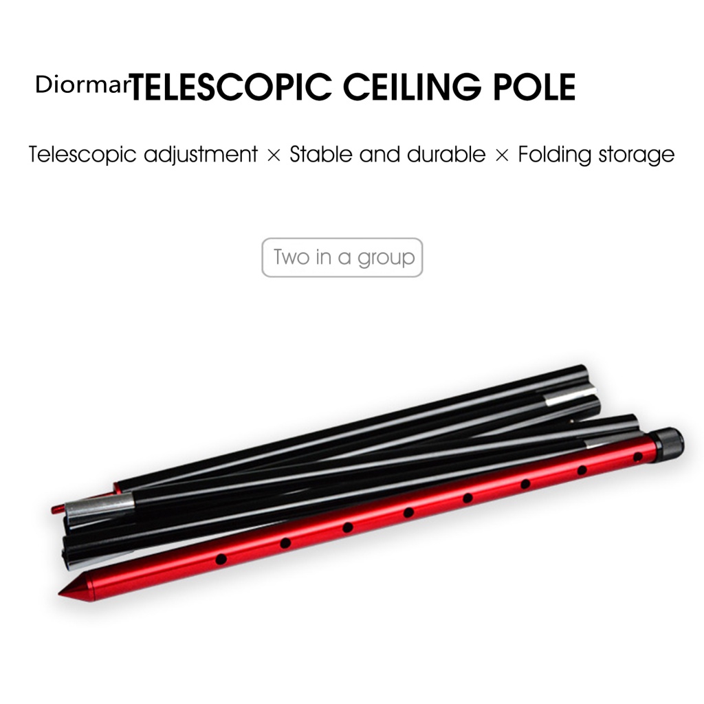 Bộ 2 Thanh Dựng Lều Bằng Hợp Kim Nhôm 6010 Chống Mòn