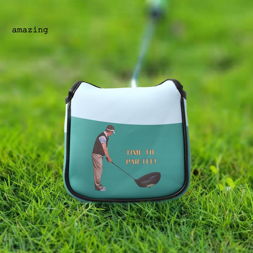 Vỏ Bọc Đầu Gậy Đánh Golf Bằng Da Giả Từ Tính In Họa Tiết Hoạt Hình Dễ Thương