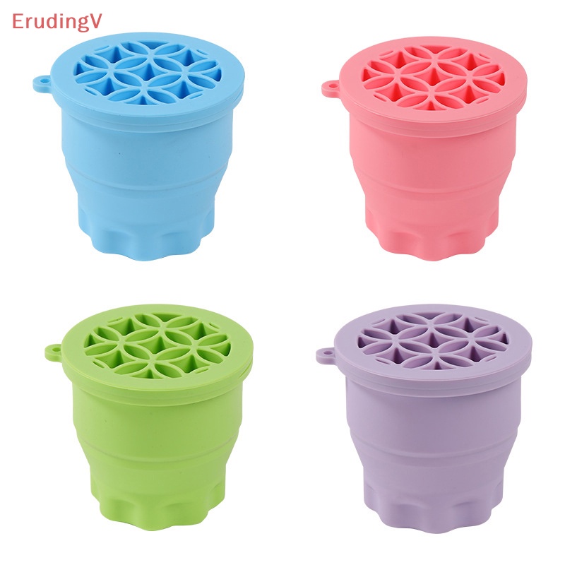 Giá Silicone Phơi Khô Cọ Trang Điểm Gấp Gọn Tiện Lợi