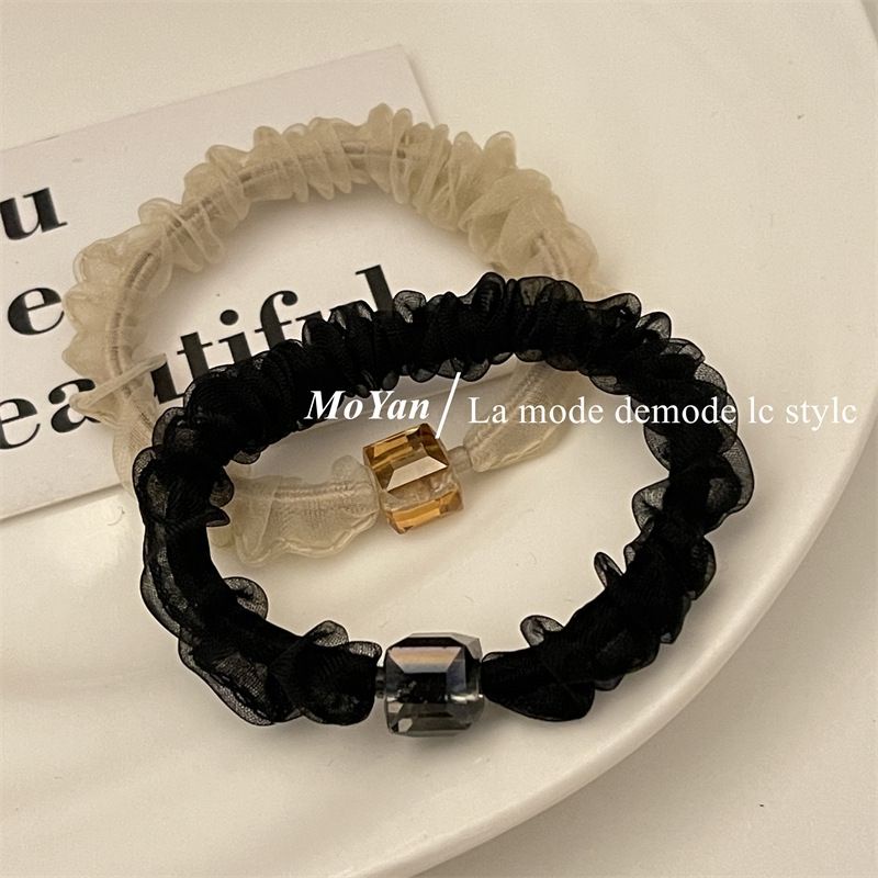 Dây Buộc Tóc Cao Su Organza Phong Cách Mới Cho Nữ
