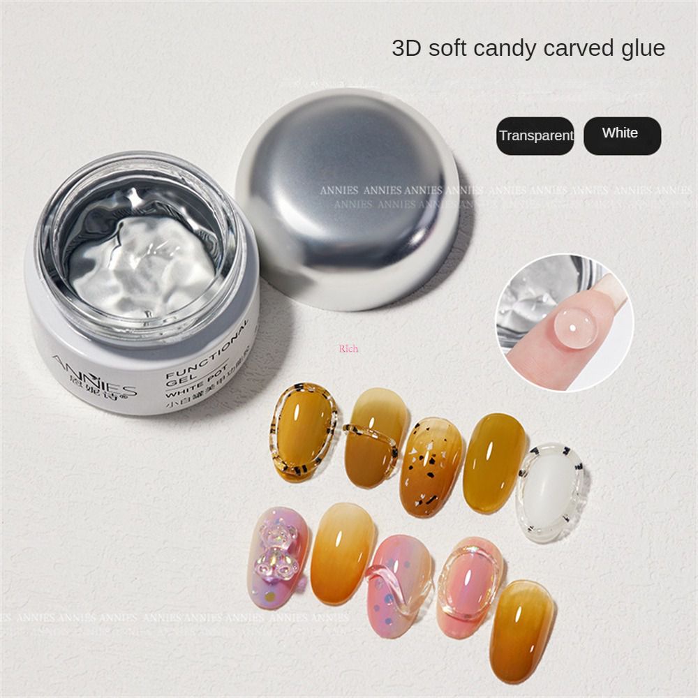 Gel Sơn Móng Tay 3D Bằng PVC Mềm Trong Suốt