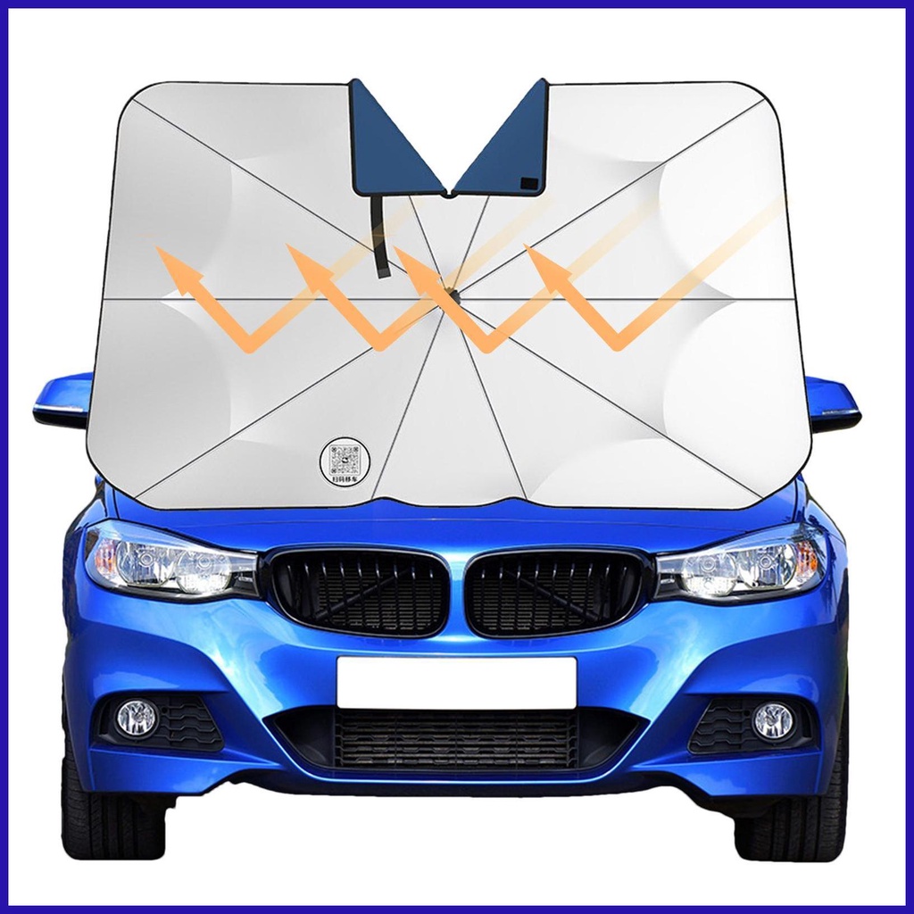 Vỏ Bọc Dù Che Nắng Chống Tia UV / Chống Nắng Cách Nhiệt Có Khung Cong Tiện Dụng Cho Kính Chắn Gió Xe Hơi