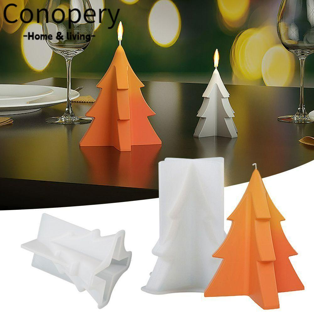CONOPERY Khuôn Làm Cây Thông Giáng Sinh Bằng Nhựa Resin 3D DIY