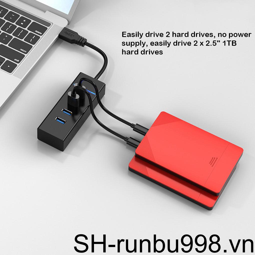 Bộ Chia 4 Cổng USB 3 0 Bằng ABS Kèm Bàn Phím U-disk Tiện Dụng Cho Camera / Máy Tính Để Bàn