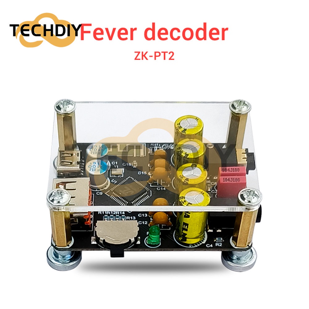 Bảng Mạch Giải Mã Âm Thanh DC 5V ZK-PT2 Hifi5.1 Bluetooth USB Loại C