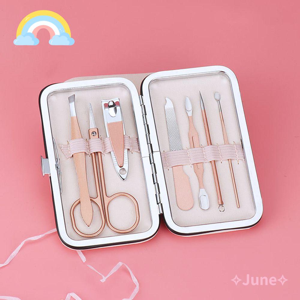 Bộ 7 / 10 / 12 / 16 / 18 Món Dụng Cụ Chăm Sóc Móng Tay Di Động Bằng Thép Không Gỉ