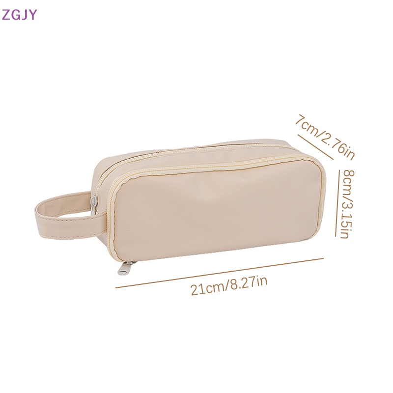 Túi Đựng Bút Bằng Vải Canvas Hai Mặt Màu Macaron Sáng Tạo Mới