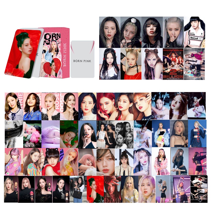 Lomo Blackpink album mới 55 tấm thẻ bưu thiếp đóng hộp thẻ nhỏ