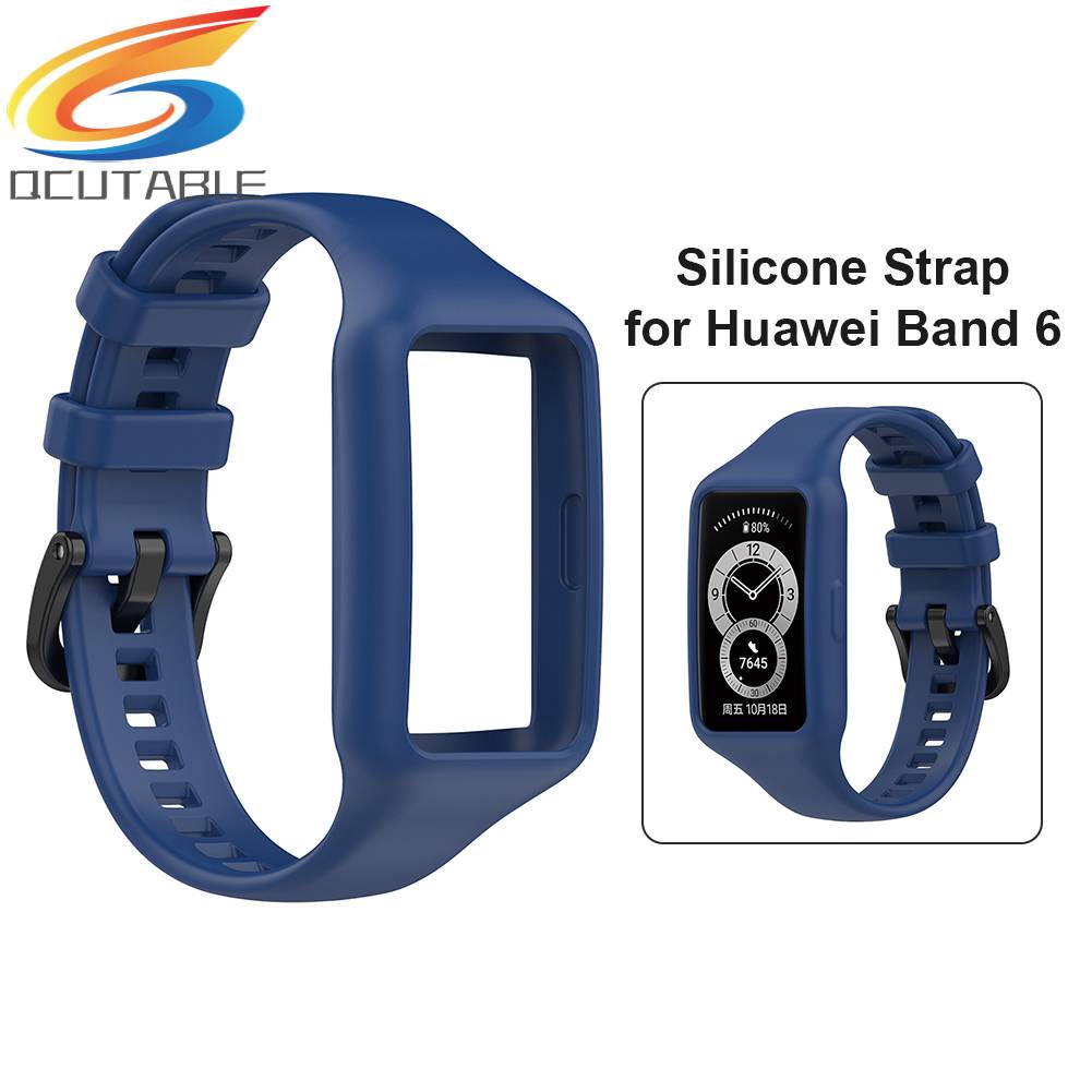 Dây Đeo Silicon Thay Thế Cho Đồng Hồ Thông Minh Huawei Honor Band 6 Pro