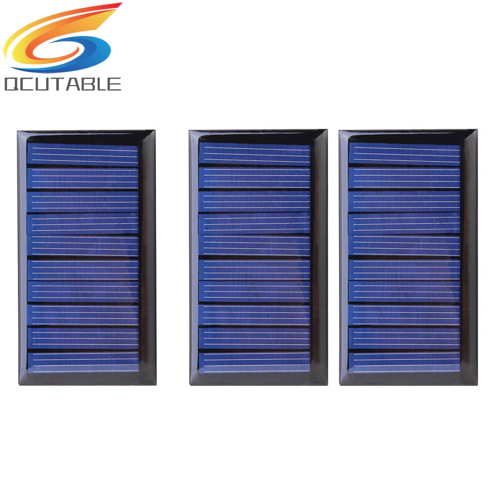 Tấm Pin Năng Lượng Mặt Trời 0.3W 5V 60mA Polycrystalline Cho Pin 3.6V