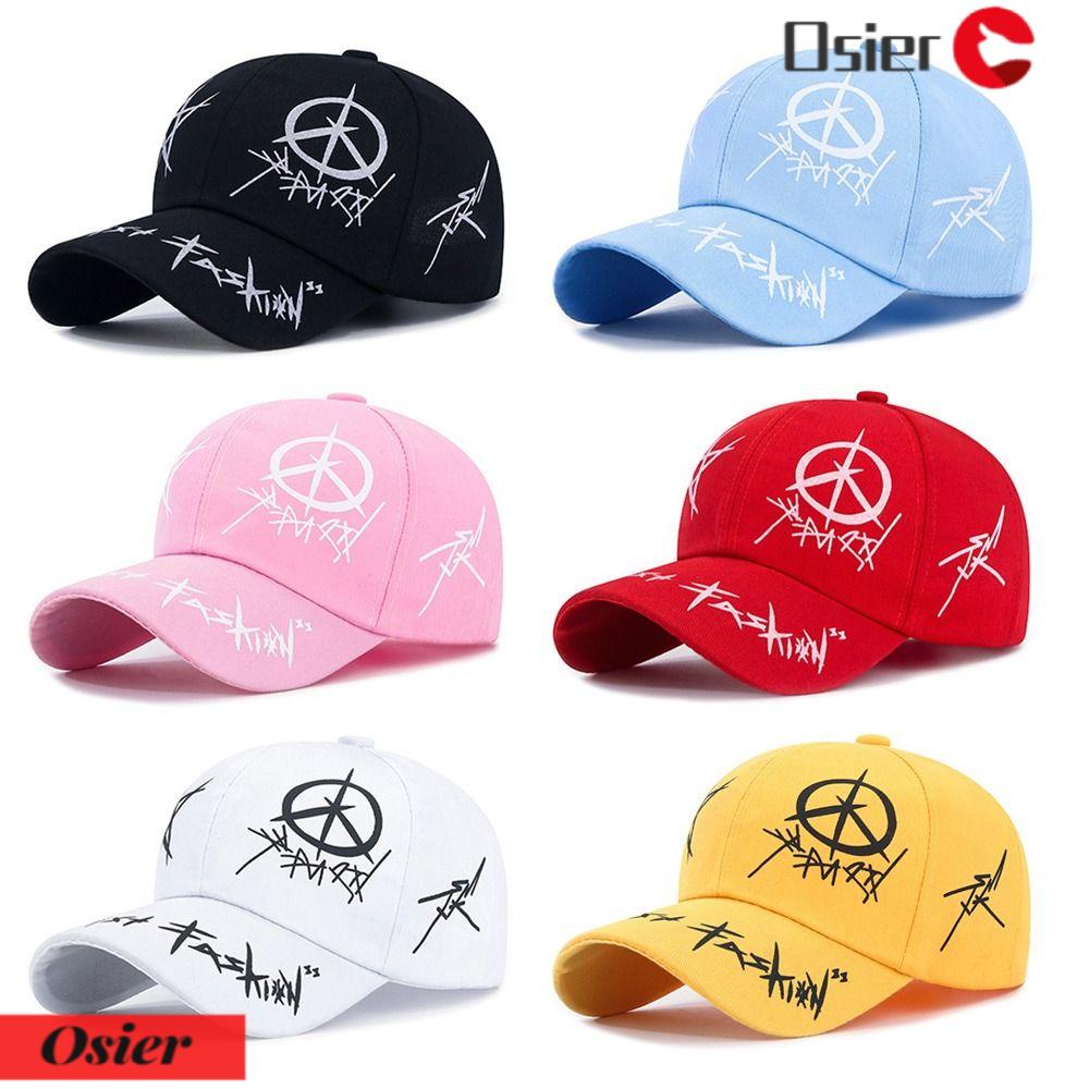 OSIER1 Mũ Lưỡi Trai Họa Tiết Ngôi Sao Năm Cánh Kiểu Hip-Hop Thời Trang Xuân Hè Cho Nam Và Nữ