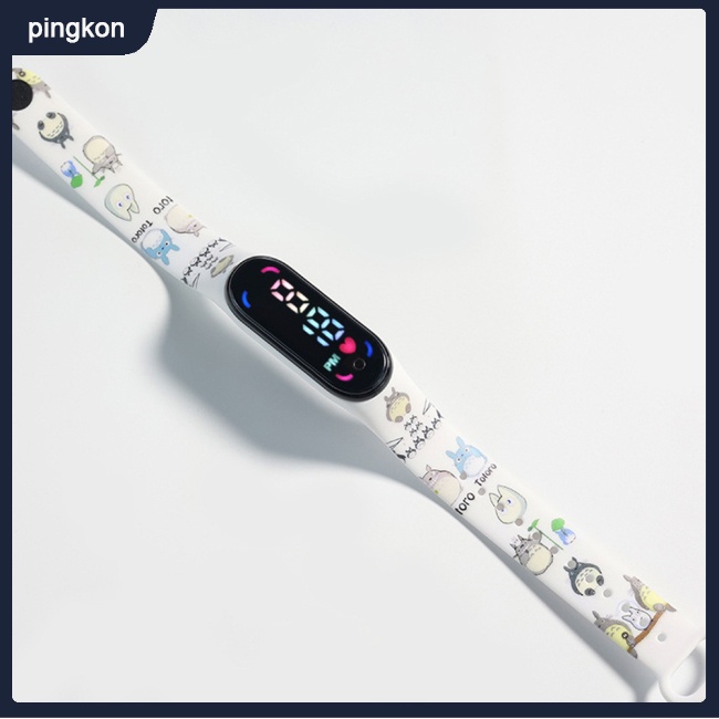 Đồng Hồ Led Điện Tử Màn Hình Cảm Ứng Chống Nước Hình Hoạt Hình Đáng Yêu Cho Nam Nữ