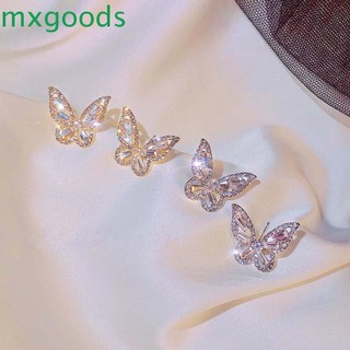 Khuyên tai mặt hình bướm đính đá thời trang sành điệu cho nữ