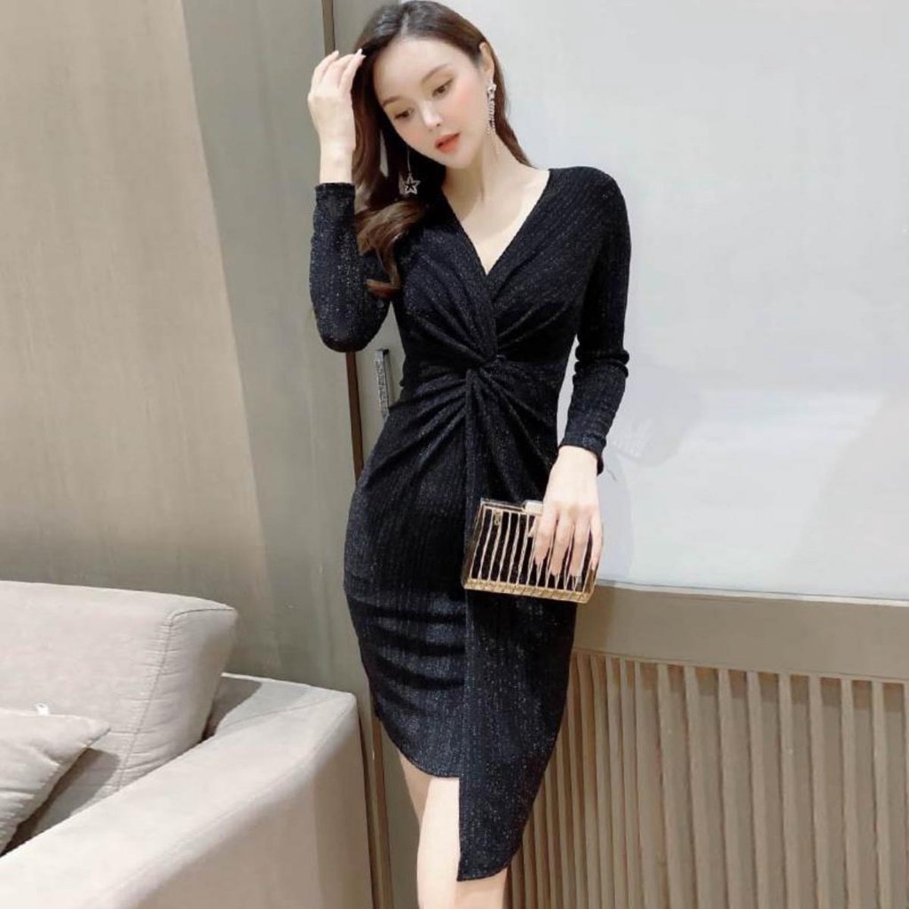 MQAQ Đầm Ôm Dáng Thời Trang Mùa Thu Gợi Cảm Phong Cách Mới Cho Nữ