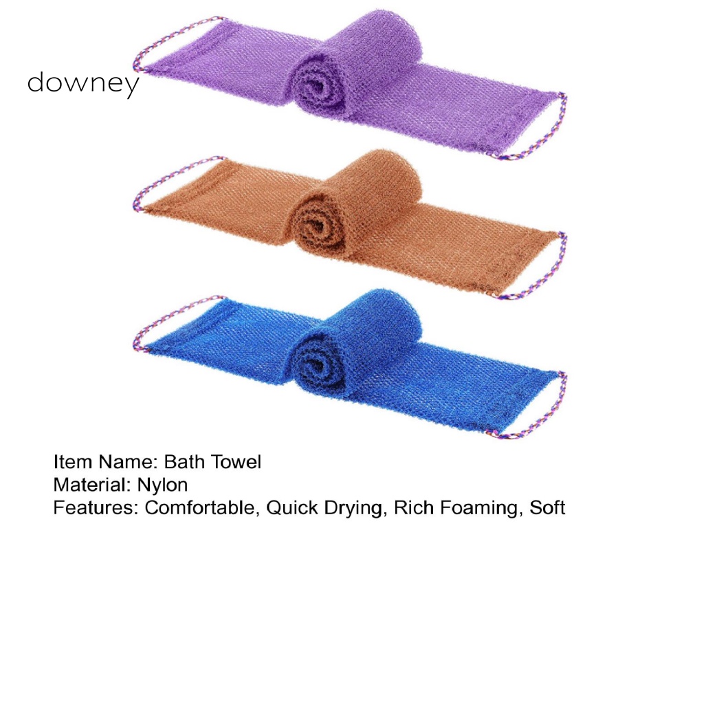 Set 3 Tấm Lưới Chà Xát Cơ Thể Trọng Lượng Nhẹ Kèm Dây Kéo Mềm Mại