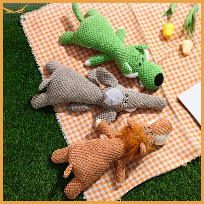 Đồ Chơi Nhồi Bông Hình Động Vật Hoạt Hình Chống Cắn Làm Sạch Răng Cho Thú Cưng