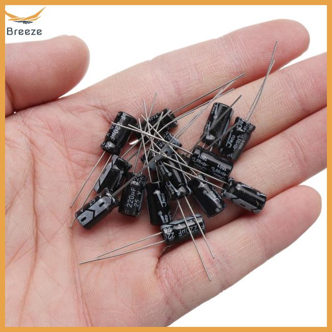 Set 500 Tụ Điện Nhôm 0.1UF-1000UF 24 Giá Trị 16V-50V Chuyên Dụng
