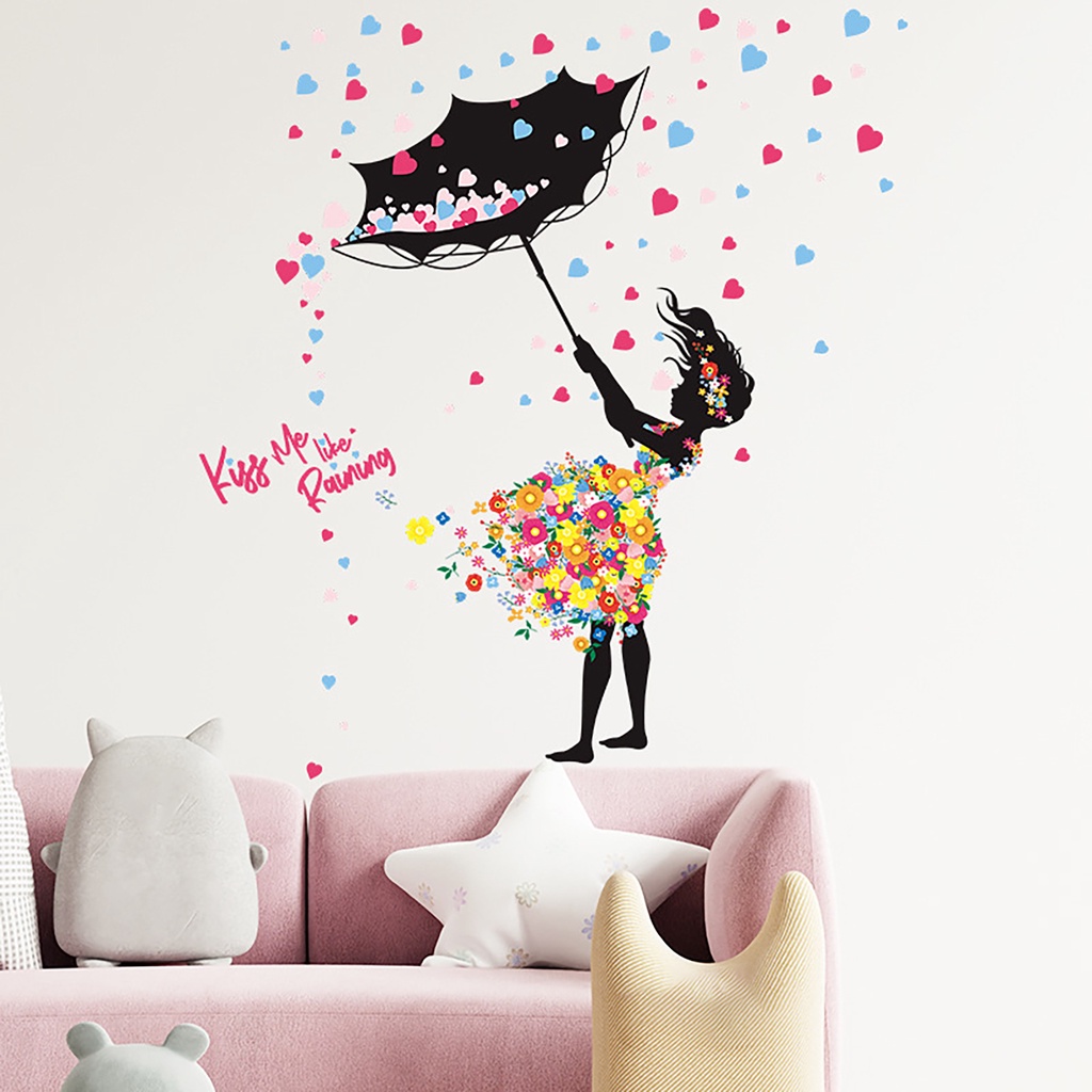 Miếng Dán Tường Trang Trí Phòng Khách Bằng PVC Tự Dính DIY