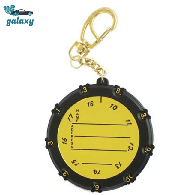 Galaxy Máy Đếm Điểm Chơi Golf 18 Lỗ Kèm Móc Khóa Tiện Dụng