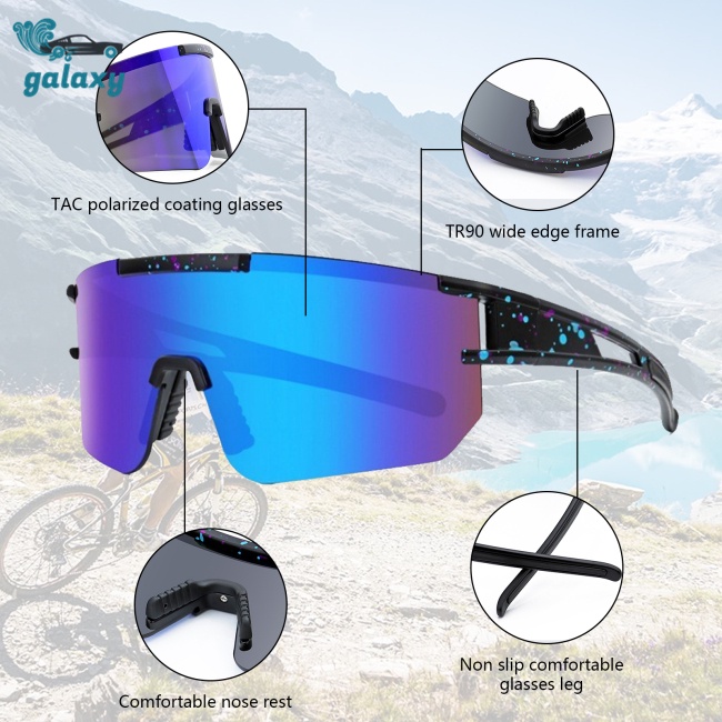 Galaxy Kính Mát Phân Cực Chống Tia Uv Chống Gió Dùng Chạy Xe Ngoài Trời Cho Nam Và Nữ
