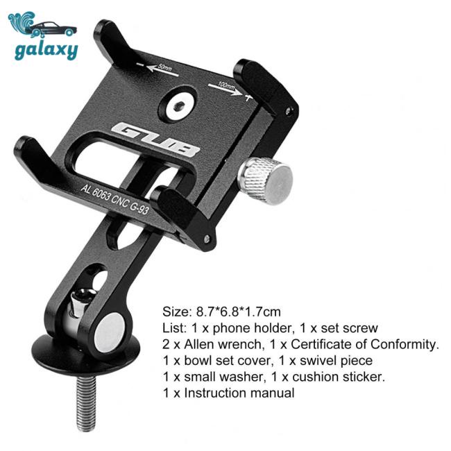 Galaxy Giá Đỡ Điện Thoại Bằng Hợp Kim Nhôm Gắn Yên Xe Đạp Leo Núi Chống Sốc / Trầ
