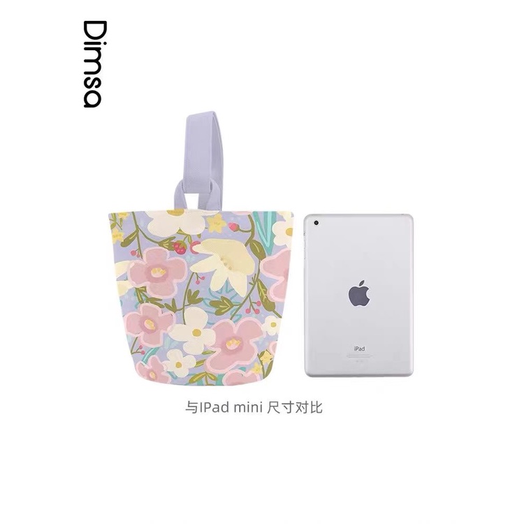 Túi Đeo Vai Vải Canvas Mini In Hoa Phong Cách Mới 2023