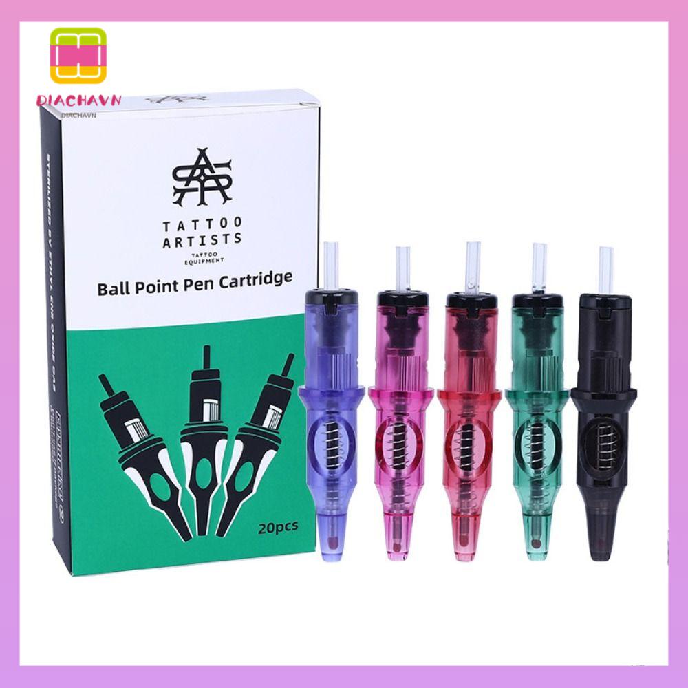 Set 20 Bút Bi 5 Màu Dễ Sử Dụng Cho Người Mới Tập Xăm Hình