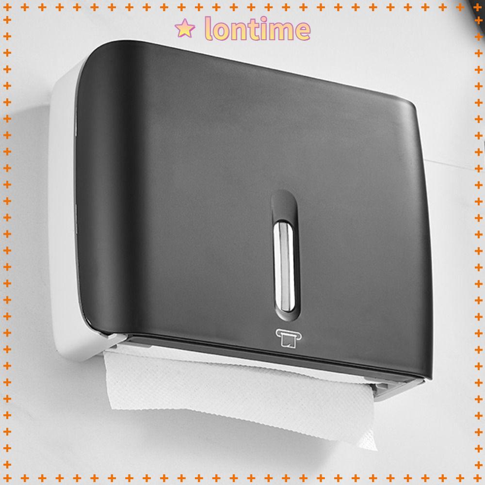 Giá Đỡ Cuộn Giấy Vệ Sinh Gắn Tường Bằng ABS Màu Đen Có Khóa Gấp Ba Lần / Chữ C Tiện Dụng