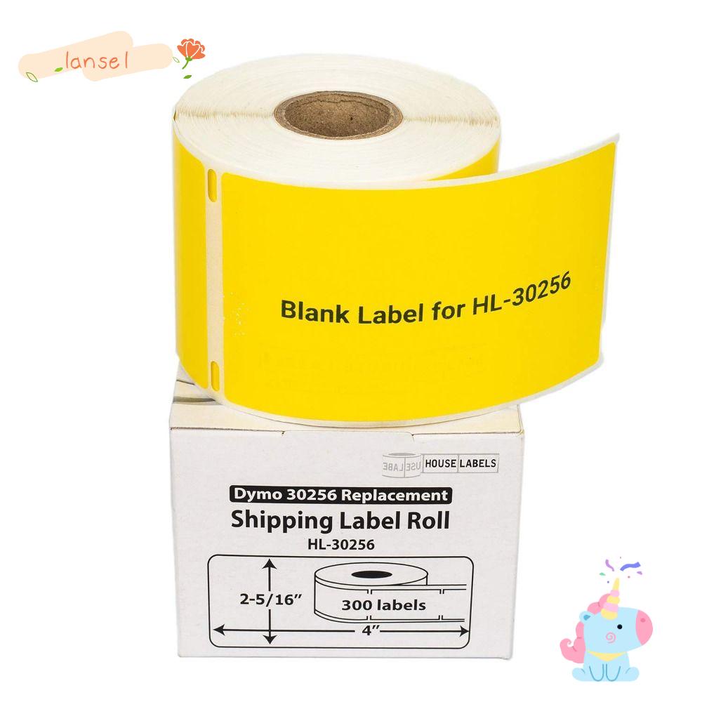 Set 4 Cuộn Nhãn Dán 3.9 * 2in Hình Vuông 500 Màu Vàng Tự Dính Trang Trí Văn Phòng