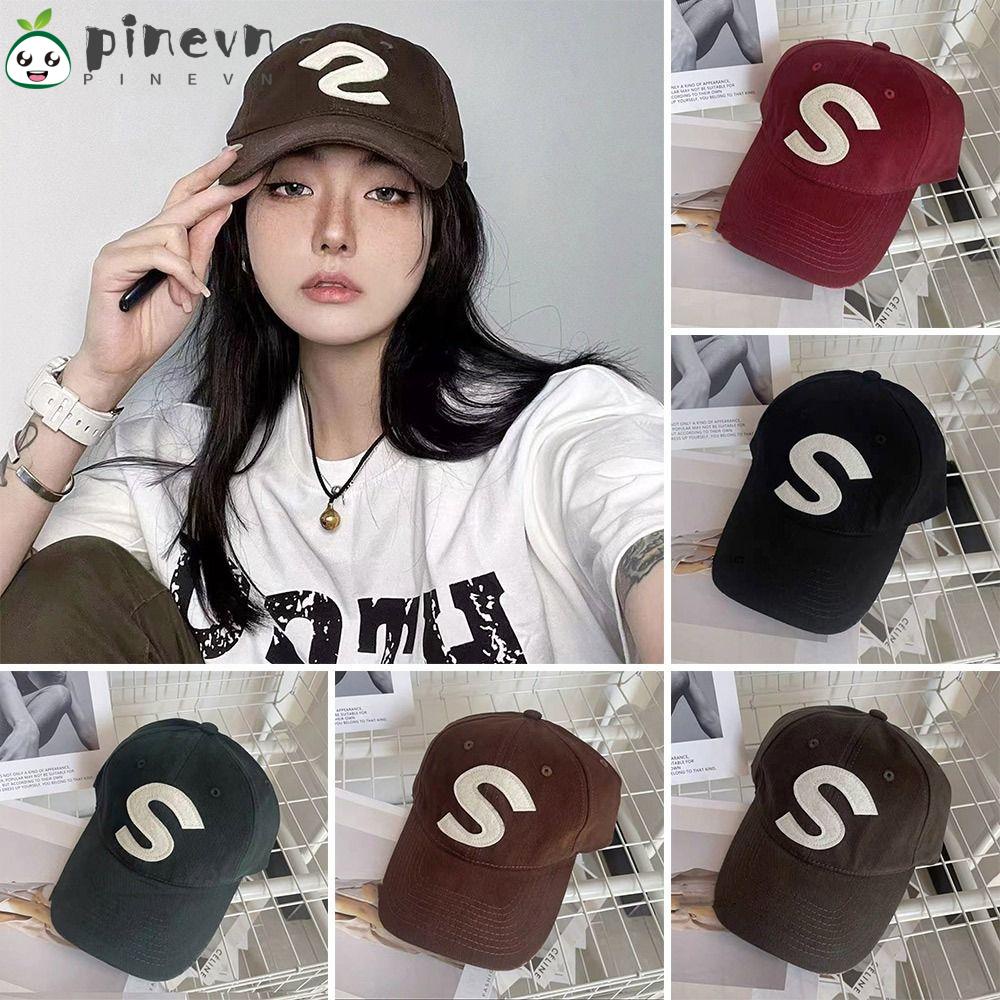 PINEVN Mũ Lưỡi Trai Thể Thao Thêu Chữ