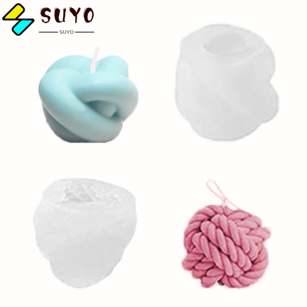 SUYO Khuôn Làm Nến Xà Phòng Hình Quả Bóng 3D Bằng Silicone