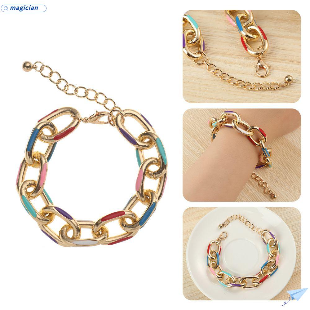 MAG Vòng Tay Kim Loại Nhiều Màu Phong Cách Gothic