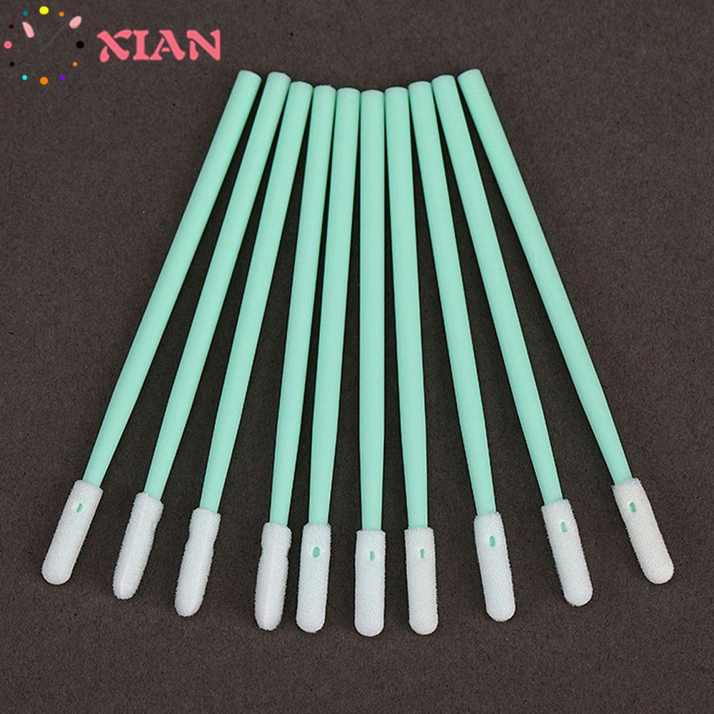 XIANTIN Bộ 200 Tăm Bông 7cm 2.75 '' Màu Xanh Lá Cây Dùng Để Vệ Sinh Máy Ảnh Đầu In