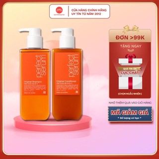 [Mẫu Mới] Set Gội - Xả Mise en Scene Perfect Serum Original Dưỡng Tóc Mềm Mượt, Phục Hồi Tóc Hư Tổn 680ml