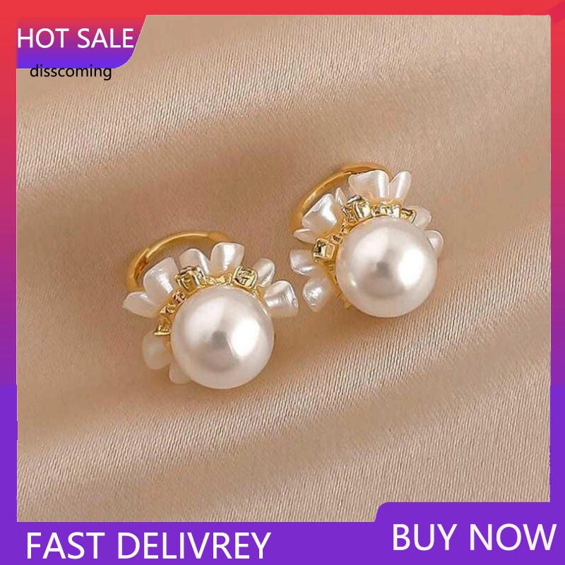 Đầm Nữ Kiểu Dáng Dễ Thương Xinh Xắn Hợp Thời Trang| Bông Tai Hình Giỏ Hoa / Vỏ Sò Đính Ngọc Trai