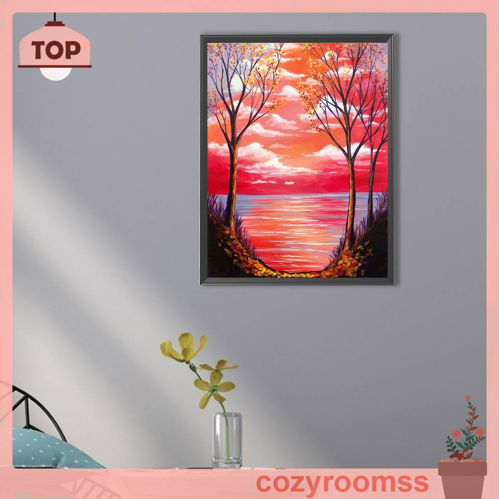 Tranh Đính Đá Kim Cương Toàn Bộ 5D DIY Hình Vẽ Phong Cảnh Trang Trí Nhà Cửa