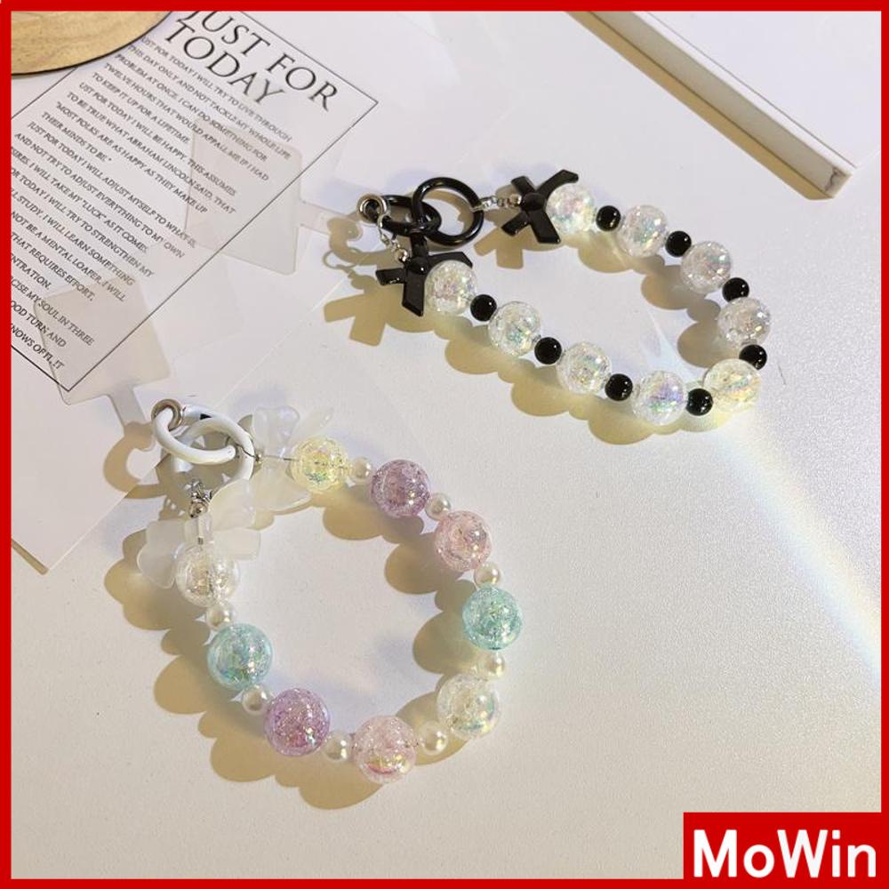 Ốp lưng Vỏ điện thoại Vòng tay Dây buộc Dây đeo cổ tay Hạt nhiều màu sắc đẹp Nhiều kiểu dáng khác nhau Hình trái tim Nơ Mặt trăng Vỏ iPhone tương thích Màu sắc đơn giản