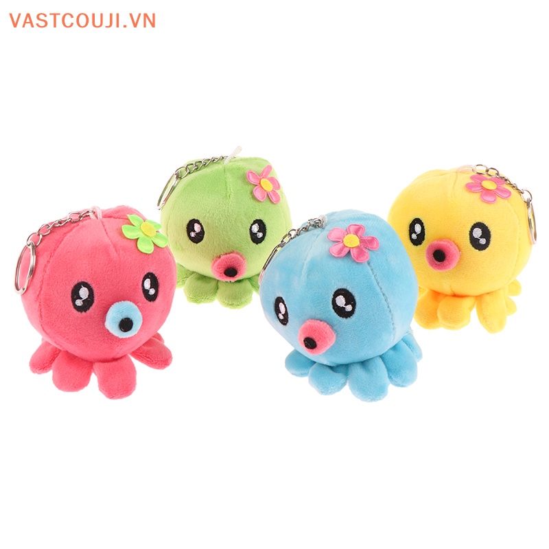 Móc Khóa Hình Bạch Tuộc Nhồi Bông Đáng Yêu
